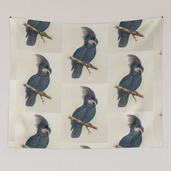 Item preview, Black Cockatoo Parrot Scientific Vintage Illustration designed and sold by Lacasadellora.