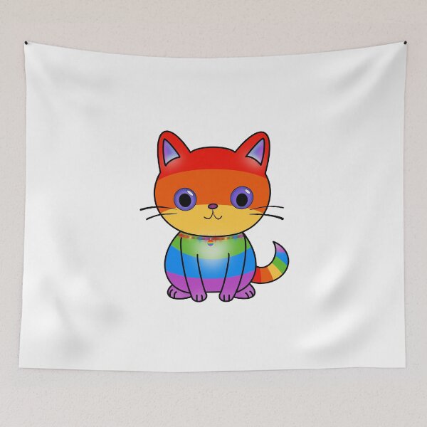 Item preview, Rainbow Cat LGBTQ+ designed and sold by MelissaAllisson.