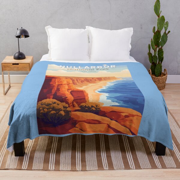 Item preview, Nullarbor National Park Australia Travel Art Vintage designed and sold by KrisSidDesigns.