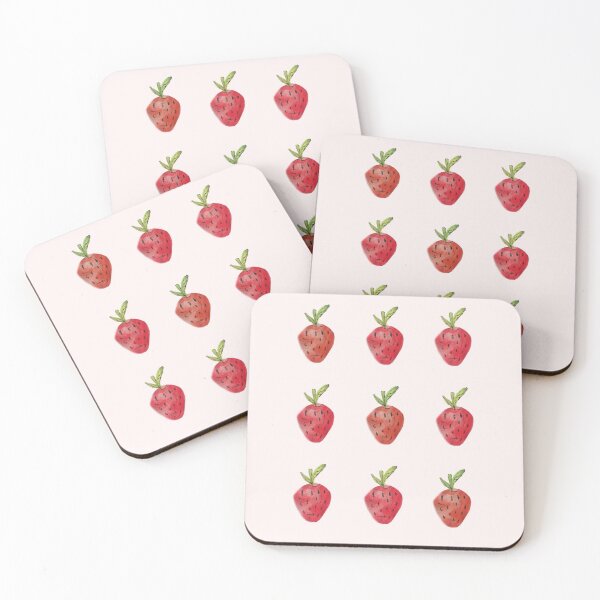 Item preview, watercolor strawberry designed and sold by SOFTIA.
