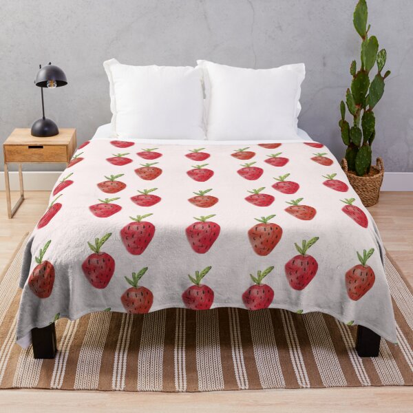 Item preview, watercolor strawberry designed and sold by SOFTIA.