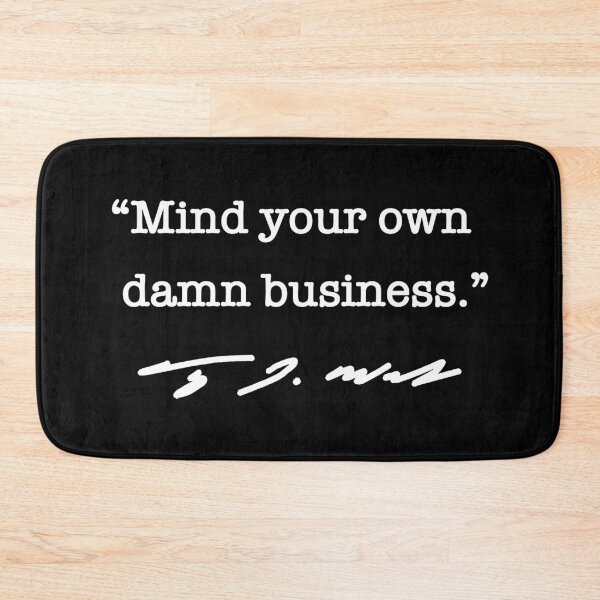 Aperçu de l'œuvre Mind your own damn business - Tim Walz (white) créée et vendue par Thelittlelord.