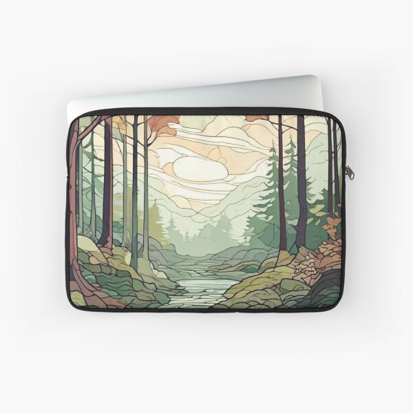 Item preview, Whimsical Woodland: Art Nouveau Forest Landscape designed and sold by susshop214.