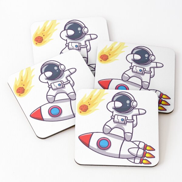 Item preview, Astronaut on the Moon with beer fire rocket designed and sold by DunuStore.