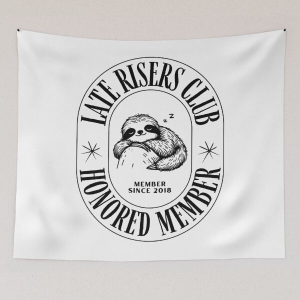 Item preview, Late Risers Club - Honored Member | Funny T-Shirt designed and sold by Reichcorp.