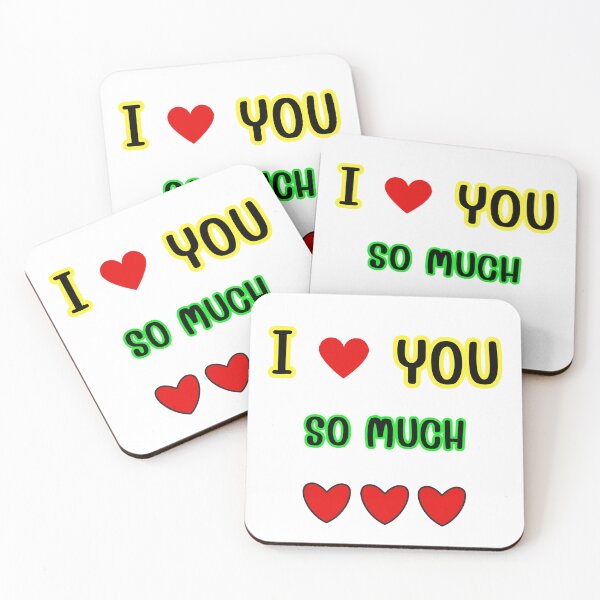 Item preview, I Love You So Much with Hearts designed and sold by Chokhdi289shop.