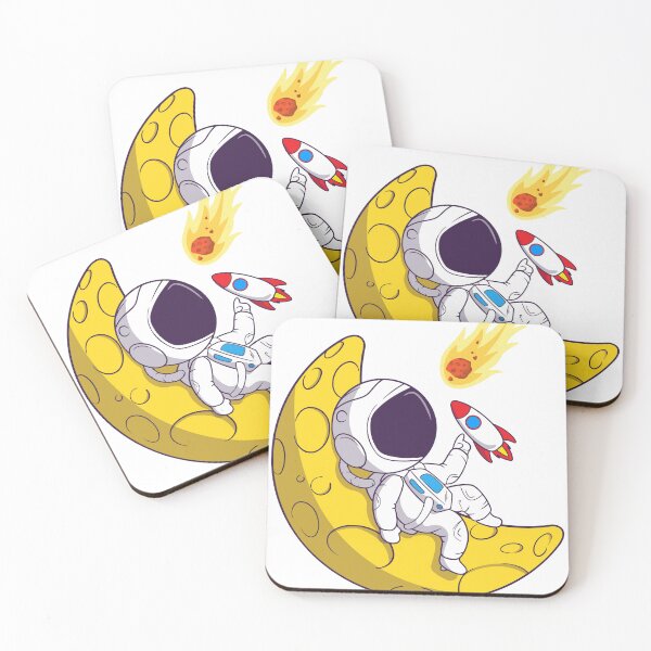 Item preview, Astronaut on the Moon with beer fire rocket comes out designed and sold by DunuStore.