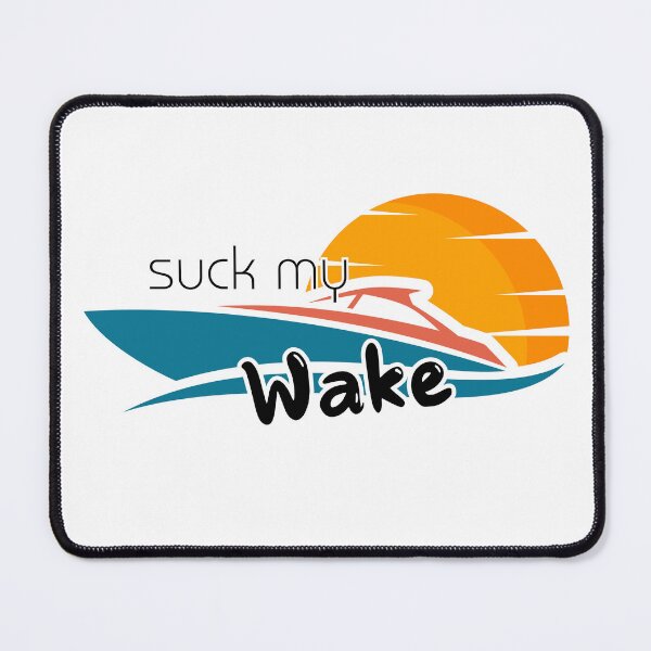 Item preview, Suck My Wake - Retro Boat designed and sold by bimbleDIY.