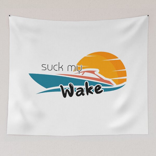 Item preview, Suck My Wake - Retro Boat designed and sold by bimbleDIY.