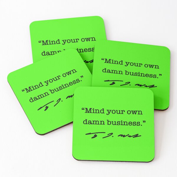 Item preview, Mind your own damn business - Tim Walz (black brat edition) designed and sold by Thelittlelord.