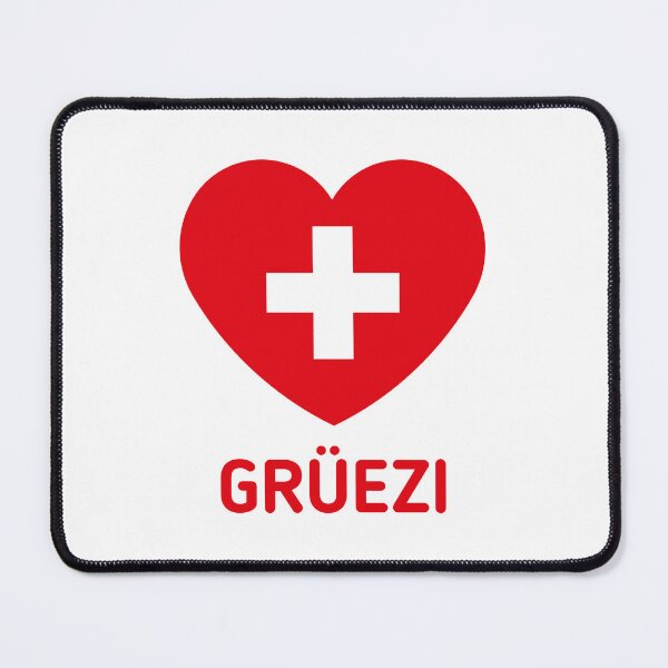 Item preview, Grüezi (Switzerland / Heart / Swiss Flag / 1C) designed and sold by Roderix.