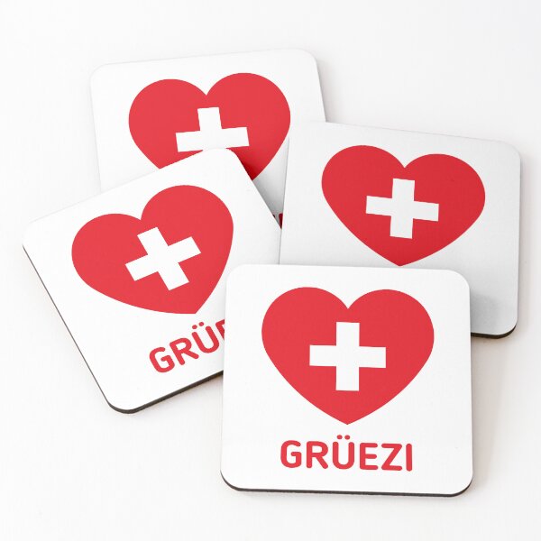 Item preview, Grüezi (Switzerland / Heart / Swiss Flag / 1C) designed and sold by Roderix.