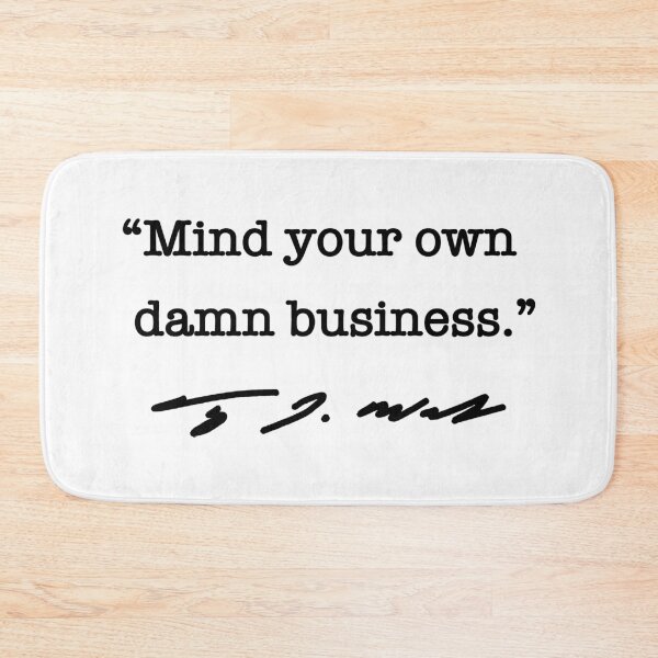 Item preview, Mind your own damn business - Tim Walz (black) designed and sold by Thelittlelord.