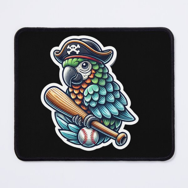 Item preview, Pirate Parrot Baseball designed and sold by pixelpulsenyc.