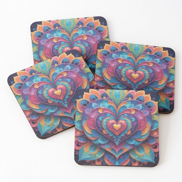 Item preview, Heart Mandala designed and sold by RaeWhimsy.