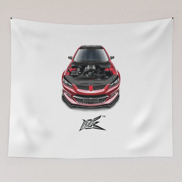 Item preview, commodre v8 muscle car red  designed and sold by NaquashM.