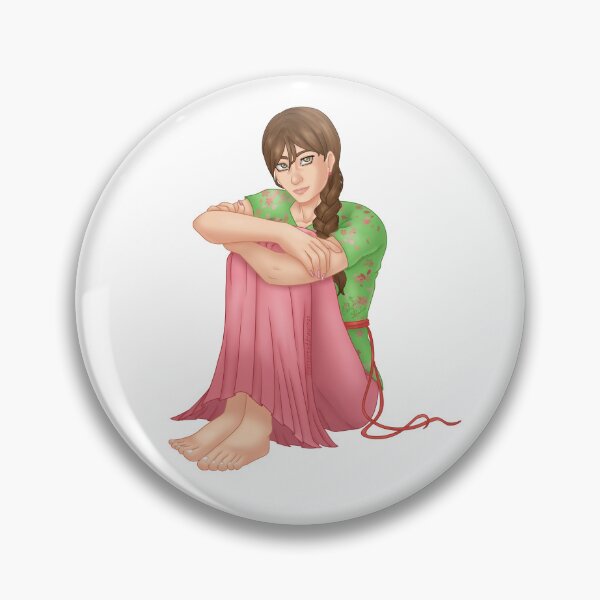 Item preview, Young woman sitting down with arms around her knees (nb). designed and sold by AssortedDrawings.