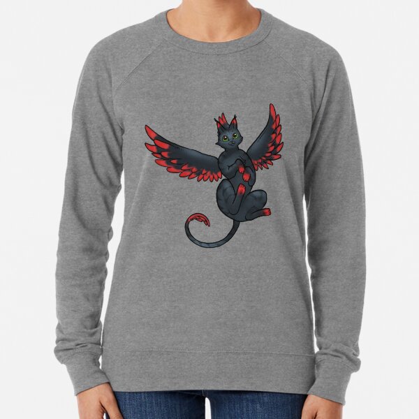 Phoenix Cat - Raven Lightweight Sweatshirt
