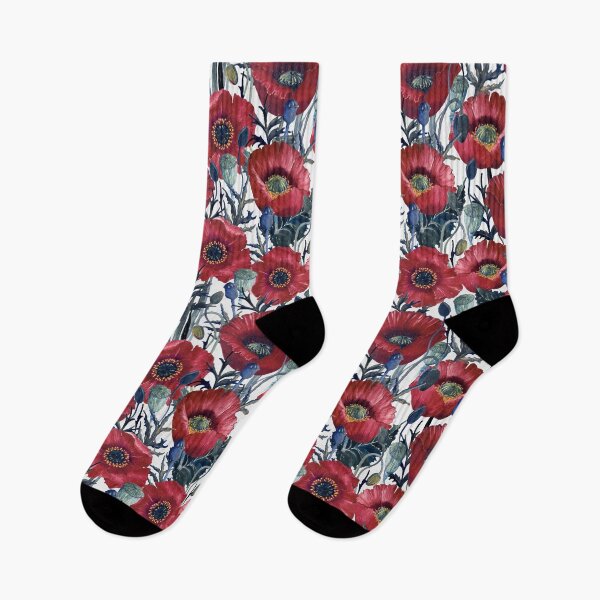 Item preview, Poppy field, Red on white background designed and sold by Alex  Blud.