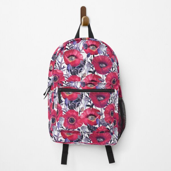 Item preview, Poppy field, Hot pink on white background designed and sold by Alex Blud.