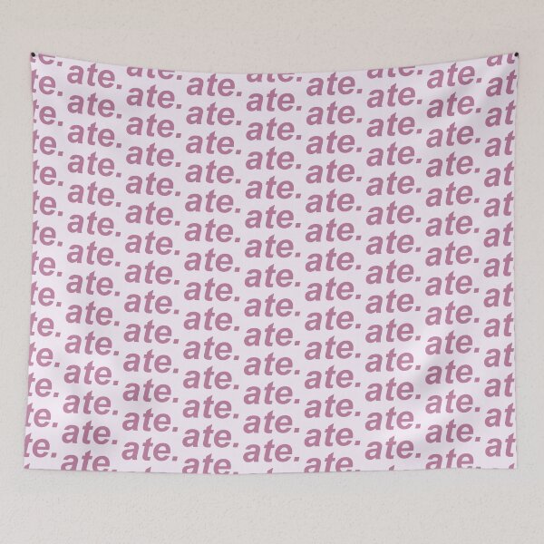 Item preview, ate period pink word sticker designed and sold by Varnika Kasu.