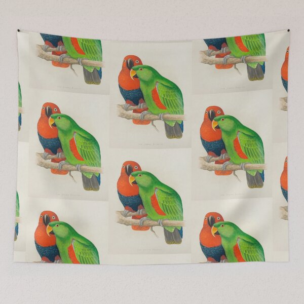 Item preview,  New Guinea Parrots Scientific Vintage Illustration designed and sold by Lacasadellora.