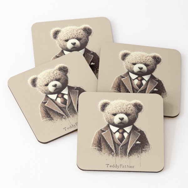 Item preview, Teddy Father Bear in Suit designed and sold by Blink Art Studio.
