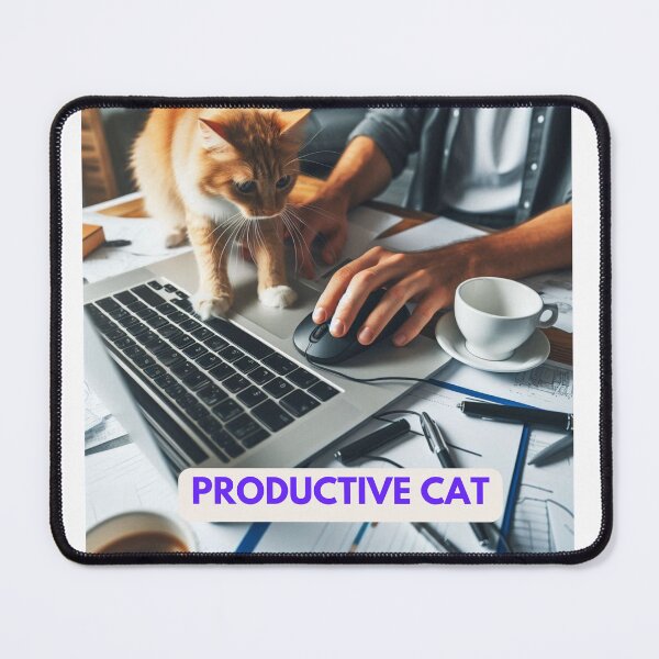 Item preview, Productive Cat designed and sold by TwoThirteen.