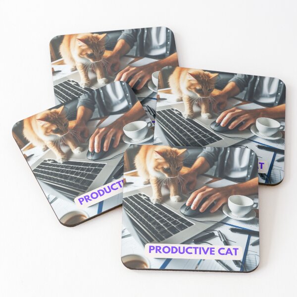 Item preview, Productive Cat designed and sold by TwoThirteen.