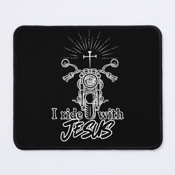 Item preview, I Ride With Jesus Motorcycle and Cross designed and sold by SunandShade.