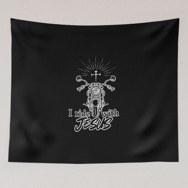 Item preview, I Ride With Jesus Motorcycle and Cross designed and sold by SunandShade.