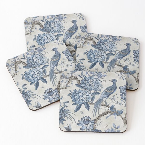 Item preview, print with peacocks and flowers designed and sold by polich.