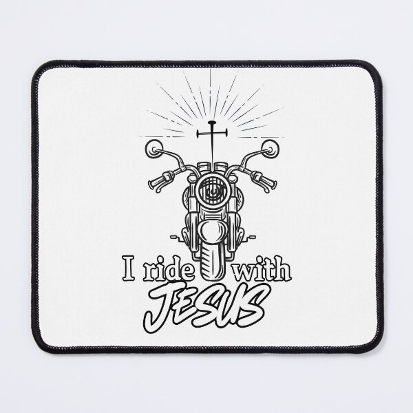 Item preview, I Ride With Jesus Motorcycle and Cross designed and sold by SunandShade.