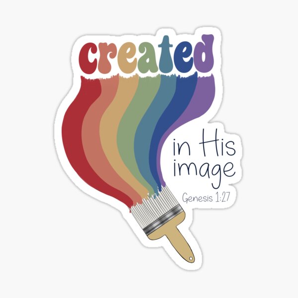 Item preview, Created In His Image - faith based art designed and sold by Willow & Grace Designs.