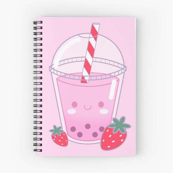 Item preview, Kawaii Strawberry Bubble Tea designed and sold by bumblebreeart.