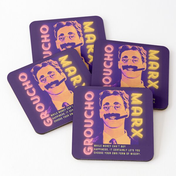 Item preview, Groucho Marx quote: While money can't buy happiness, it certainly lets you choose your own form of misery. designed and sold by artbleed.