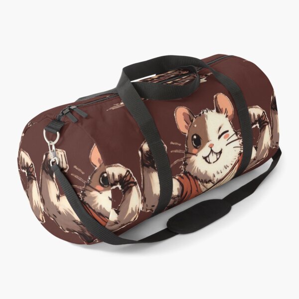 Item preview, Cute Hamster Warrior Flexing Muscles designed and sold by Slick-Waffles.