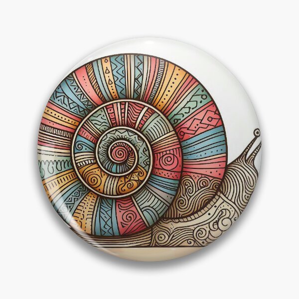 Item preview, Patterned Snail Shell "Stay fascinated" designed and sold by KentfieldD.