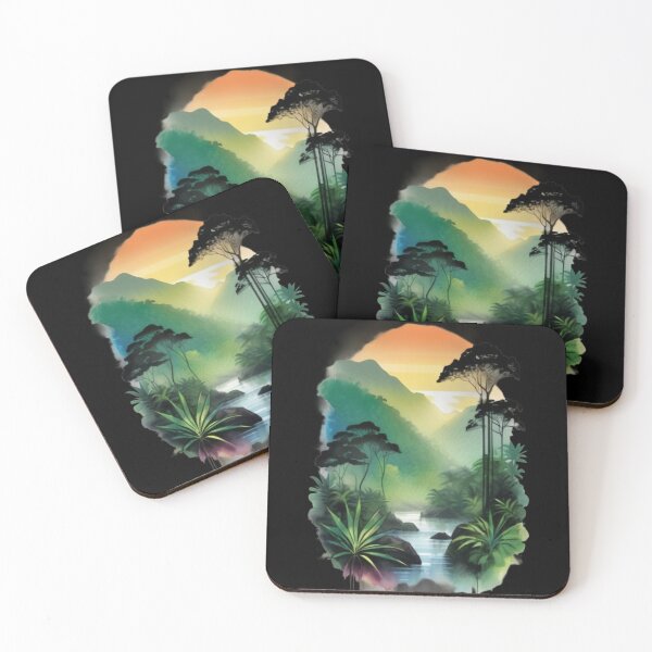 Item preview, watercolor daintree national park designed and sold by EuropeanPrints.