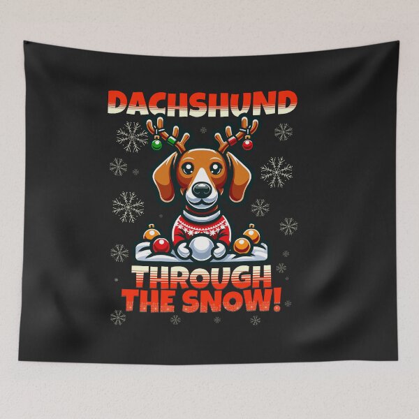 Item preview, Sausage Dog Christmas Weiner Dachshund Xmas designed and sold by Shelmodine79.