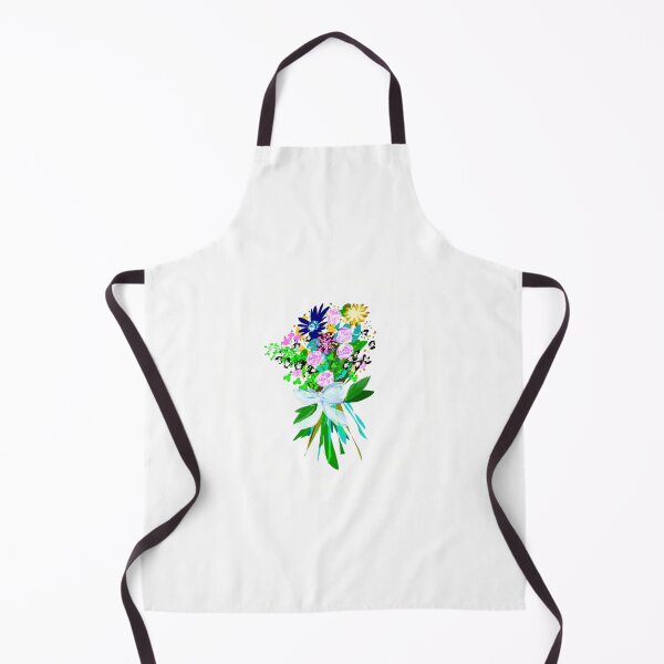 Item preview, Bright Wildflower Bouquet, White Background (True Love Edition) designed and sold by Lemon-Thyme-Art.