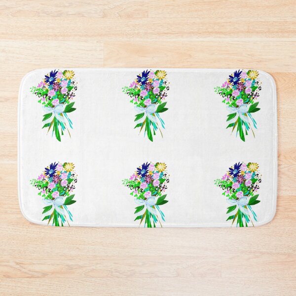 Item preview, Bright Wildflower Bouquet, White Background (True Love Edition) designed and sold by Lemon-Thyme-Art.