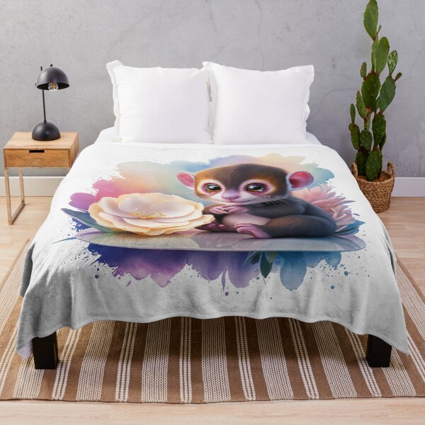 Item preview, Cute Baby Tarsier Watercolor Art designed and sold by PinkGoddessLove.