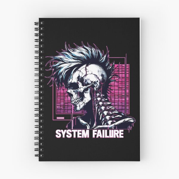 Item preview, System Failure Neon Punk Skeleton designed and sold by TomFrontierArt.