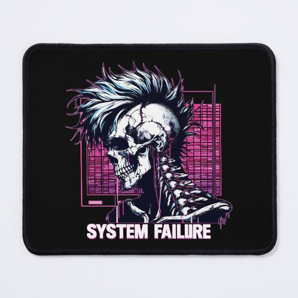 Item preview, System Failure Neon Punk Skeleton designed and sold by TomFrontierArt.