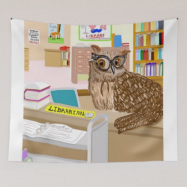 Item preview, Mz. Wizest The Owl Librarian designed and sold by pinkyjainpan.