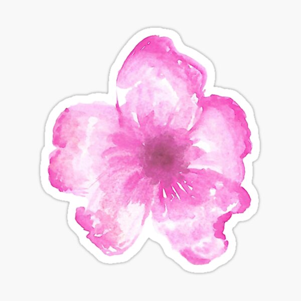 Pink Flower Sticker
