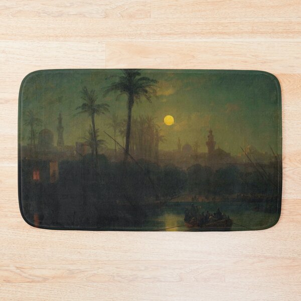Item preview, Egypt View of the Saladin Citadel from the banks of the River Nile | tropical Egyptian river landscape masterpiece painting print | by Ivan Aivazovsky designed and sold by Jéanpaul  Ferro.