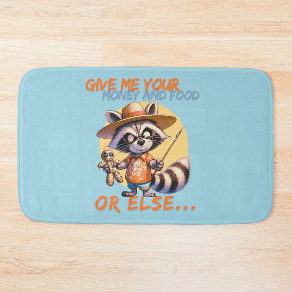 Item preview, A cool and funny raccoon threatens with a voodoo doll designed and sold by Animal world designs.