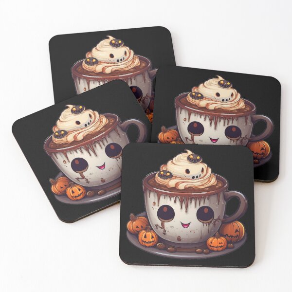 Item preview, Haunted spooky coffee designed and sold by SpookyKawaiiPrt.